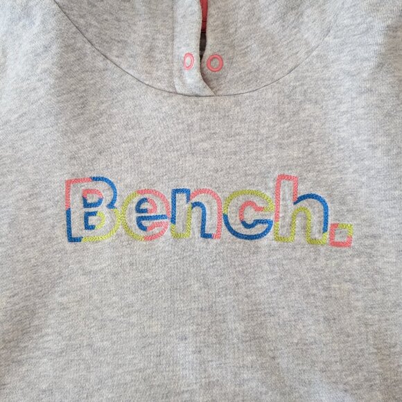 BENCH Girl's Grey & Pink Hoodie XL (14-16) - Picture 4 of 7